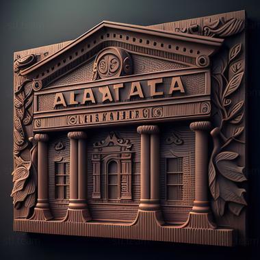 3D модель Таскалуса Алабама (STL)